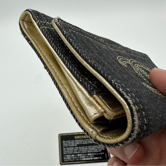 CHANEL Rare Denim CC Wallet on unbranded chain - Picture 5 of 13